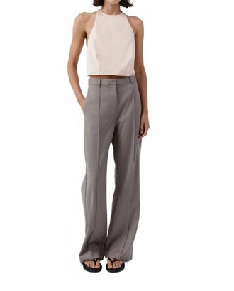 St.Agni Oupa Pintuck Pants In Doe