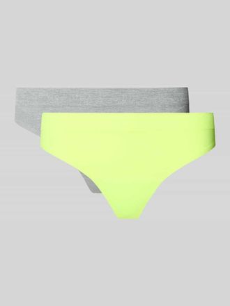 Puma String mit Logo im 2er-Pack in Mittelgrau Melange, Gr&ouml;&szlig;e XL