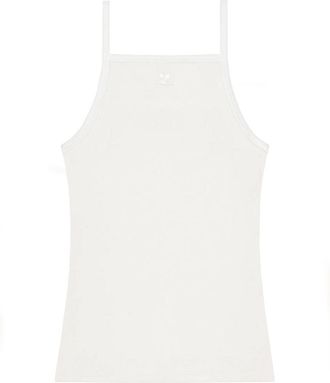 Courr&egrave;ges Kontrast-Tanktop