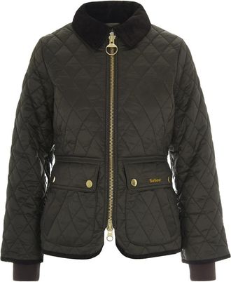 Barbour Fitted Beadnell Gewatteerde Jas - Dames - Zomerjassen - Groen - XS - Katoen - Jassen