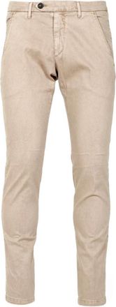 Roy Rogers Bruine Katoenen Broek met Nieuw Rolf Patroon - Heren - Chinos - Bruin - W30 - Katoen - Broeken