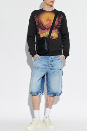Diesel Sweatshirt S-GINN-AA2, Mens, Black
