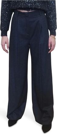 Emme Di Marella Emme DI Marella, Dames, Broeken, Grijs, Maat: L Wol