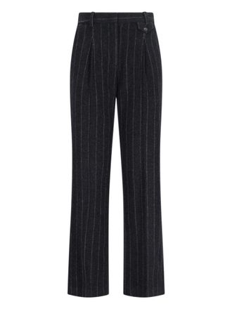 The Garment Tailored Trousers In Black Wool Blend