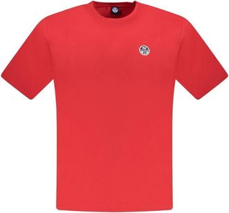 North Sails Mens Crew Neck Tshirt Classic Style - Red Cotton - Size X-Large