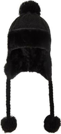 Mountain Warehouse Sierra Knitted Thermal Bomber Hat in Black at Nordstrom