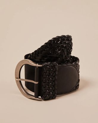 Lucky Brand Wide Woven Waist Belt
