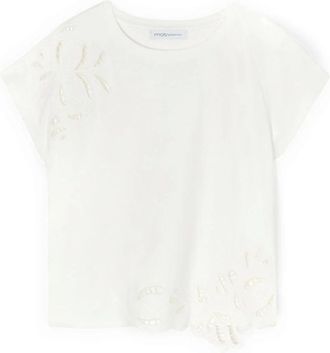 Motivi Dames, Blouses & Shirts, Wit, Maat: XS Jersey