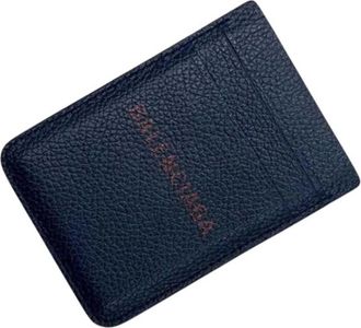 Balenciaga Pre-owned Card case - Dames - Vintage Accessoires - Blauw - ONE Size - Leer - Vintage