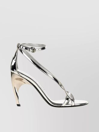 Alexander McQueen leather armadillo heel sandals