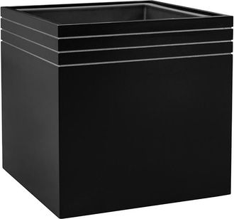 Baq Grosser In-/Outdoor Blumentopf Line-Up Cube 48 x 48 cm - Schwarz Matt