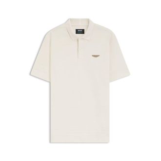 BOSS x ASTON MARTIN polo shirt in cotton jacquard
