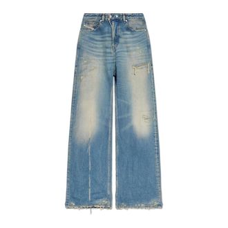 Diesel Wide Jeans, female, Blue, Size: W28 L30 1996 D-Sire Jeans