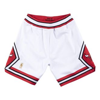 Mitchell & Ness NBA Authentic Shorts Chicago Bulls 1996-97 White Red ASHRCP19040-CBUWHIT96