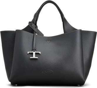 Tod's Medium Logo-plaque Leather Tote Bag