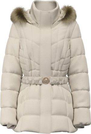 Guess Marina Korte Echte Donsjas - Dames - Winterjassen - Beige - XL - Polyester - Jassen