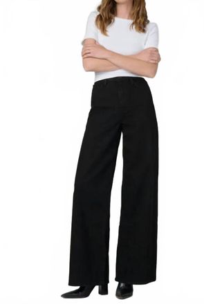 Joe's Mia Petite Wide Leg Jean In Black