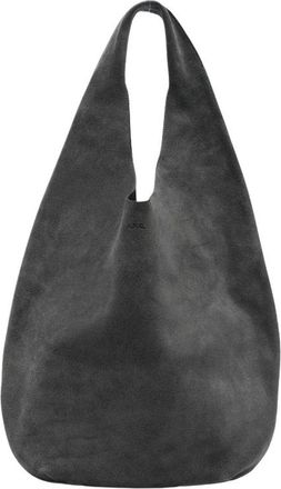 A.P.C. Le Neige Schoudertas - Dames - Schoudertassen - Grijs - ONE Size - Leer - Tassen