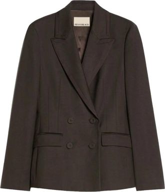 Pennyblack Pbbcapanna Slim Double-breasted Blazer - Jackets - Mujer - Marr&oacute;n - 2XS