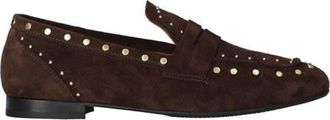 Babouche Lifestyle G-Avery-2 suède loafers donkerbruin