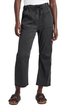 Splendid Gianna Crop Drawstring Pants in Lead at Nordstrom Rack, Size Medium