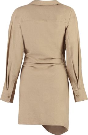 Jacquemus Womens Dress Bahia Beige Polyamide