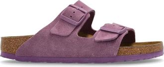 Birkenstock Slides Arizona BS - Dames - Sandalen - Paars - 39 EU - Leer - Schoenen