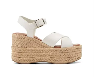Marc Fisher Womens Pasion Espadrille Wedge Sandals In Ivory