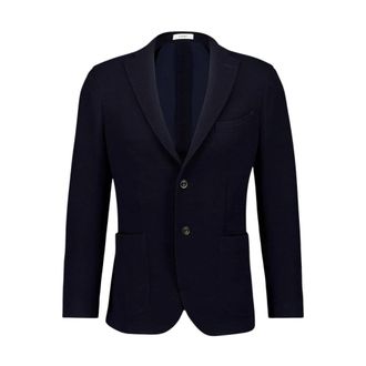 Boglioli Blazers, male, Blue, L, Blue Wool Blazer