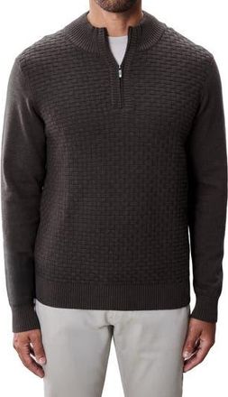 Robert Barakett Gellar Half Zip Sweater in Charcoal at Nordstrom Rack, Size Xx-Large