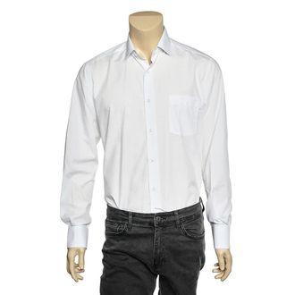 HUGO BOSS Boss By Hugo Boss White Cotton Button Front Shirt