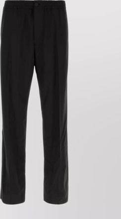 Ferragamo virgin wool straight-leg trousers