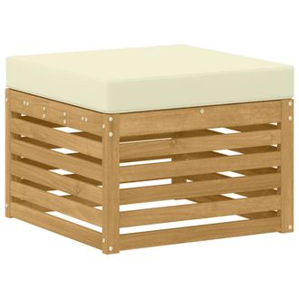 vidaXL Reposapi&eacute;s De Exterior Madera De Acacia S&oacute;lida Blanco Vidaxl