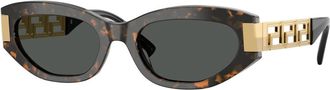 Versace Cat Eye Zonnebril - Dames - Zonnebrillen - Bruin - 54 MM - Accessoires