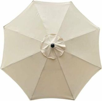 OEM Toldo De Repuesto Color Beige, Impermeable Y Resistente A Los Rayos Uv, Para Sombrilla De 8 Varillas Y 3 M De Altura