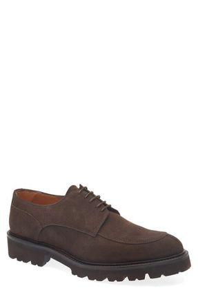 Gentle Souls Lagos Lug Sole Derby in Brown Suede at Nordstrom, Size 11.5