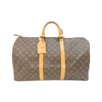 Louis Vuitton Monogram Marron Coated Canvas Boston Bag (Pre-Owned)