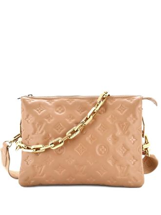Louis Vuitton Coussin Bag Monogram Embossed Lambskin PM crossbody bag - Neutrals