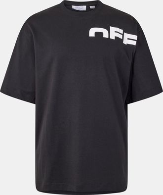 Off-white Mens Off White Shred Skate Lettering Boyfriend T-Shirt in Black-White - Size 2XL