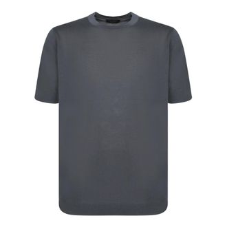 Dell'Oglio T-Shirts, male, Blue, Size: 3XL Blue T-Shirt Round Neck Short Sleeves