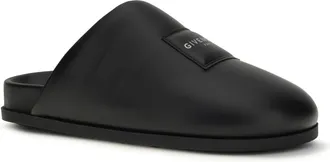 Givenchy Womens Leather Mules Black Calf Bos Taurus Sandal