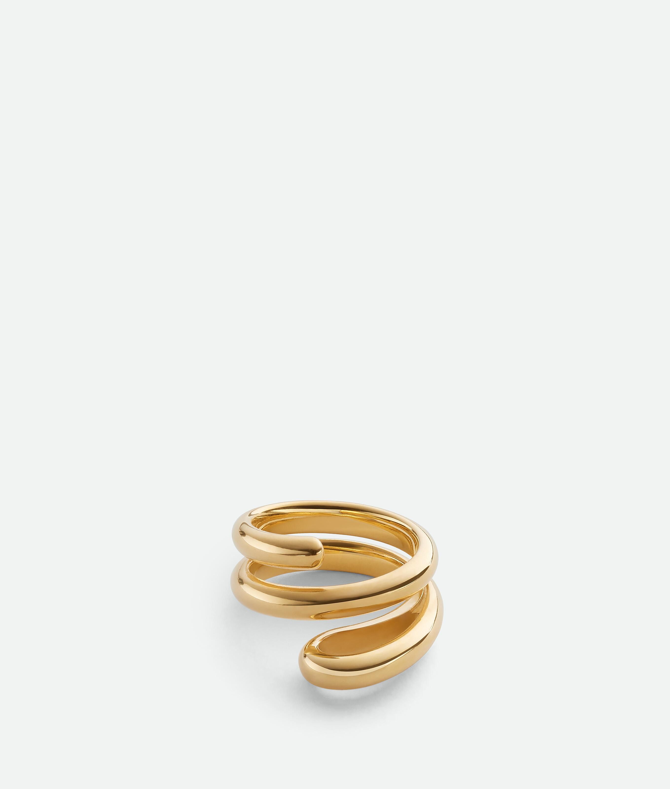 【関税込み】Bottega Veneta ゴールド＆グリーン Drop リング Bottega Veneta® Women's Drop Ring in Yellow gold. Shop