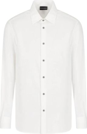 Emporio Armani Witte Casual Shirt Af 143411F - Heren - Zakelijke Overhemden - Wit - S - Overhemden
