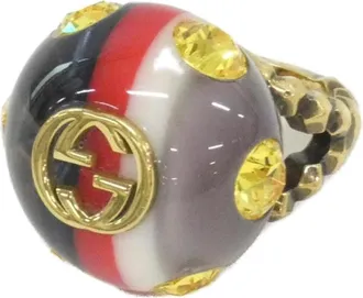 Gucci Gold Multi-Color Band Ring (Pre-Owned)