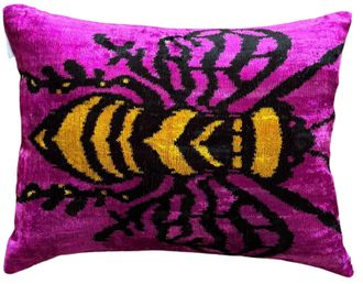 Les-Ottomans Coj&iacute;n de terciopelo de seda (un lado)