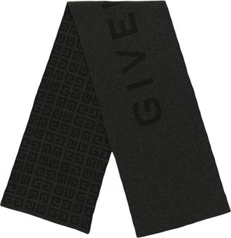 Givenchy 4G Logo Reversible Wool & Cashmere-Blend Scarf