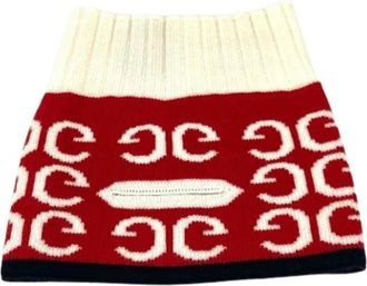 Gucci Pre-owned Neckwarmer - Dames - Vintage Accessoires - Rood - ONE Size - Wol - Vintage