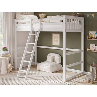 Flair Jules High Sleeper White | Size: Single