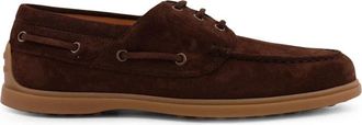 Tod's Bootsschoenen met veters - Heren - Bootschoenen - Bruin - 41 EU - Leer - Schoenen