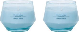Yankee Candle Company Beach Walk Studio Candle with Essential Oils, Set of 2 in Light Blue at Nordstrom